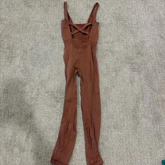 Free People Movement Good Karma Onesie - Brown - XS/S - Picture 2 of 4